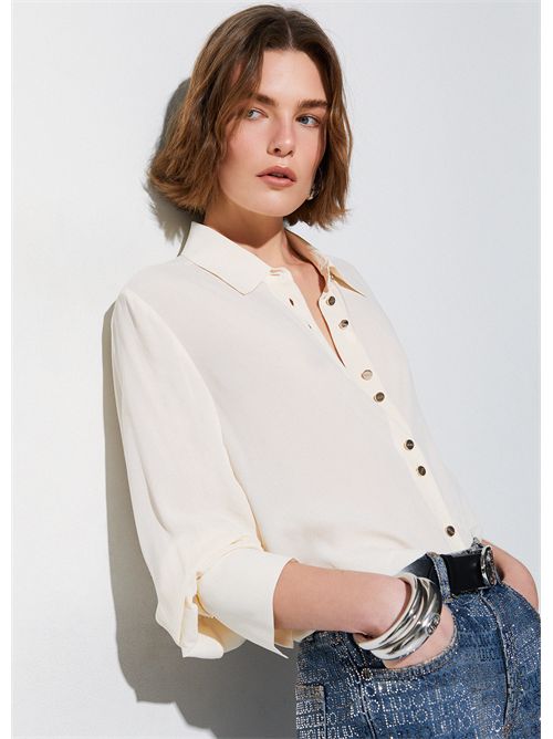 Camicia con bottoni logati LIU JO | CA6157T2578/P9572